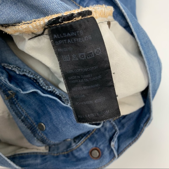 All Saints Reeves Boyfriend Jeans Lightweight - Picture 8 of 13